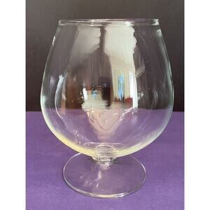 (1) Single Clear Glass 5 1/2” Cognac Brandy Snifter Glass